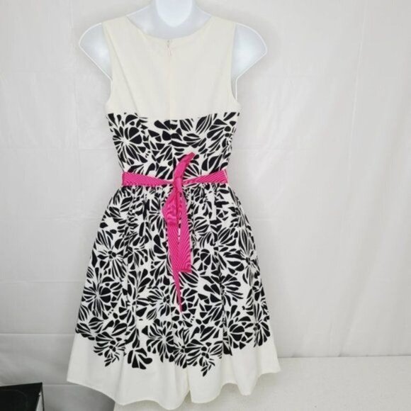 Elle Ivory Illusion Neckline Cocktail Dress - Picture 6 of 7